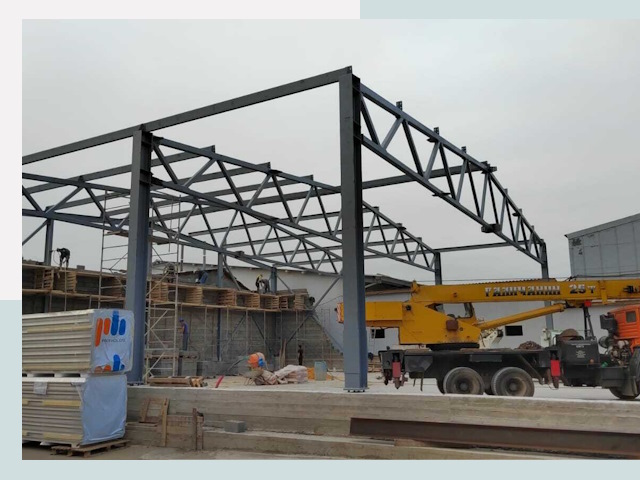 Строительство цехов в Воркуте