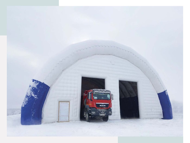 Мобильные ангары в Воркуте