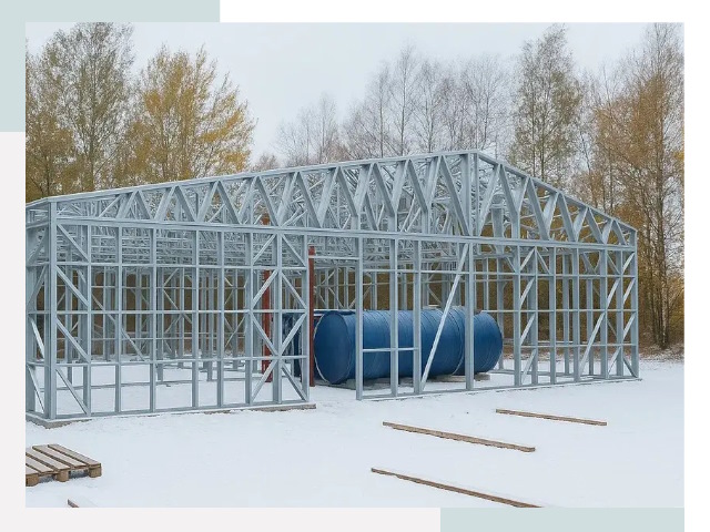 Металлические ангары в Воркуте