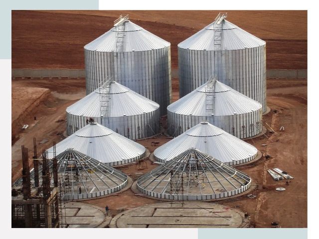 Строительство зерновых силосов в Воркуте