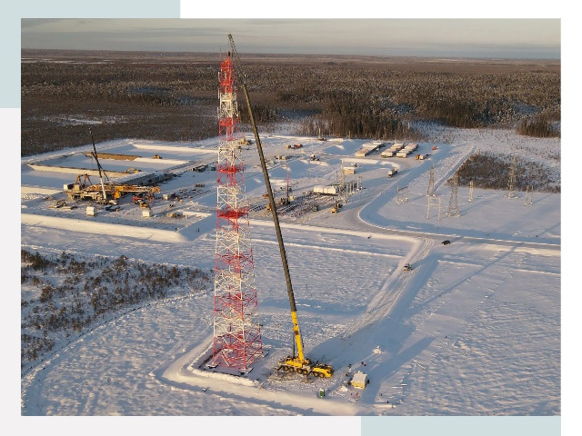 Мачты связи в Воркуте