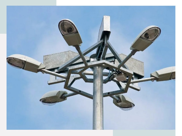 Монтаж осветительных мачт в Воркуте