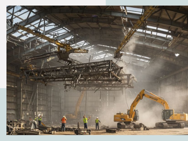 Демонтаж ангаров в Воркуте от 617 руб. за м²