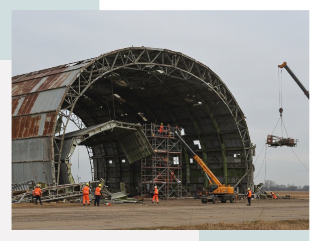 Демонтаж ангаров в Воркуте
