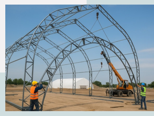 Монтаж ангаров в Воркуте от 617 руб. - Надежно и быстро