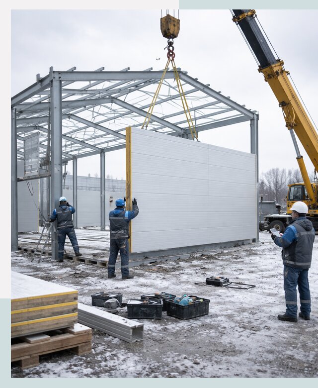 Строительство холодильных складов под ключ в Воркуте