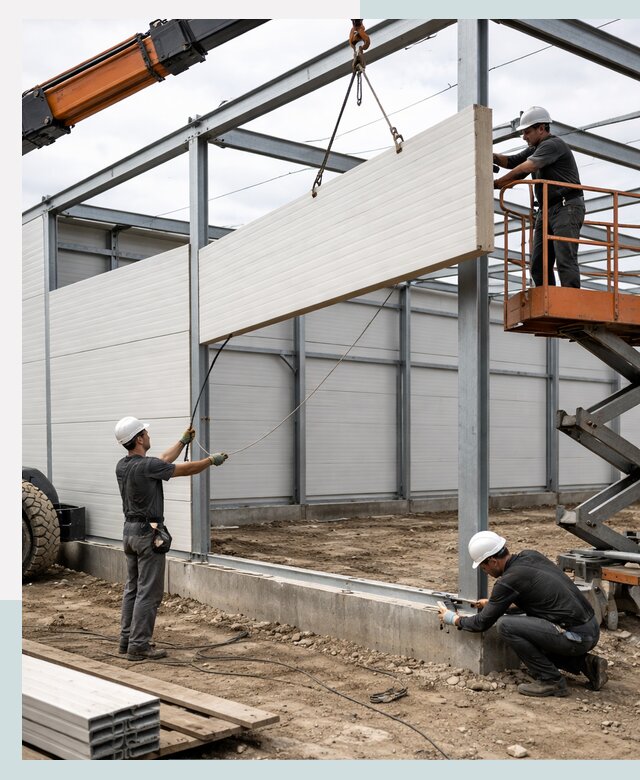 Строительство складов из сэндвич панелей в Воркуте под ключ