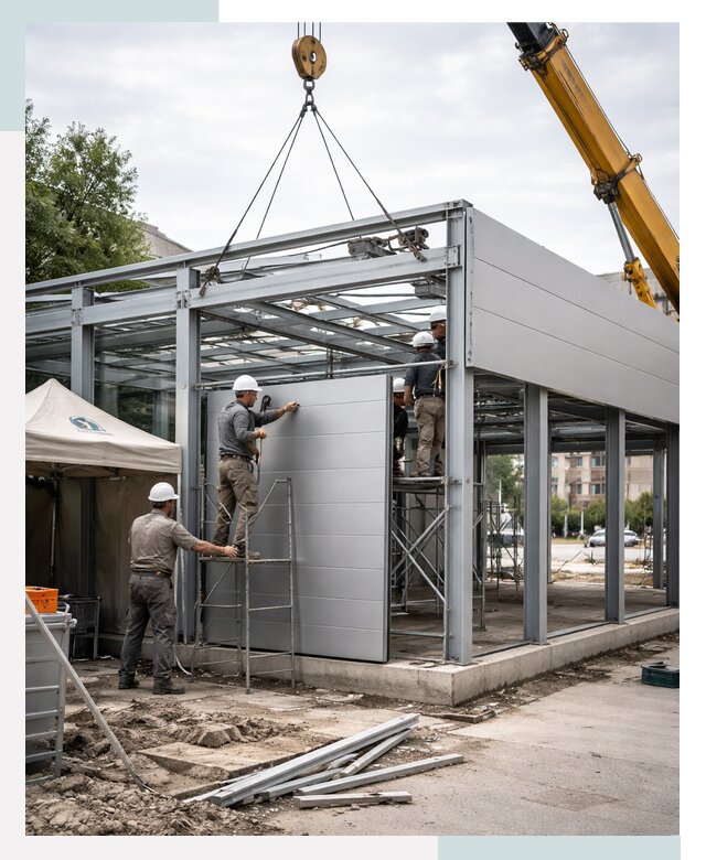 СтальСтрой-Врк: торговый павильон под ключ в Воркуте от 35984 р.